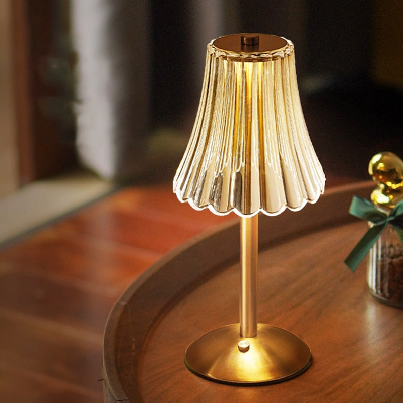 Stellar | Golden Crystal Table Lamp