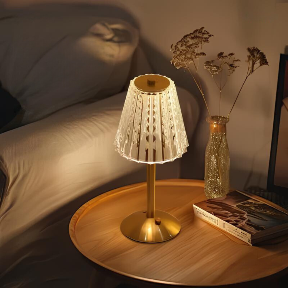 Stellar | Golden Crystal Table Lamp