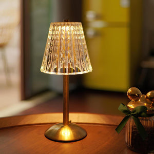 Stellar | Golden Crystal Table Lamp