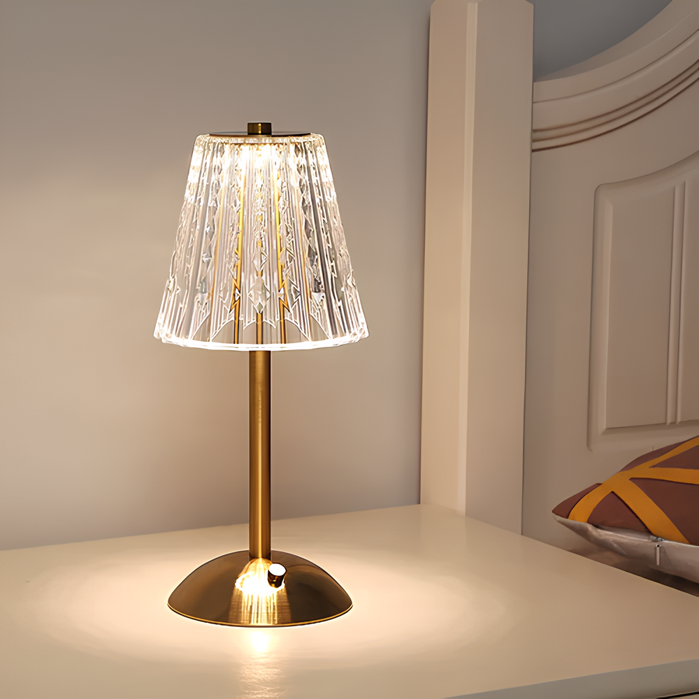 Stellar | Golden Crystal Table Lamp